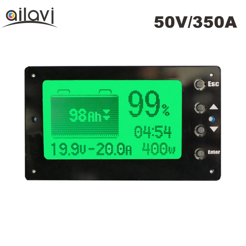 50V 350A Battery Capacity Tester Lead Acid Polymer / Lithium Iron Phosphate / Lithium Battery Capacity Coulomb Meter
50V 350A Battery Capacity Tester Lead Acid Polymer / Lithium Iron Phosphate / Lithium Battery Capacity Coulomb Meter