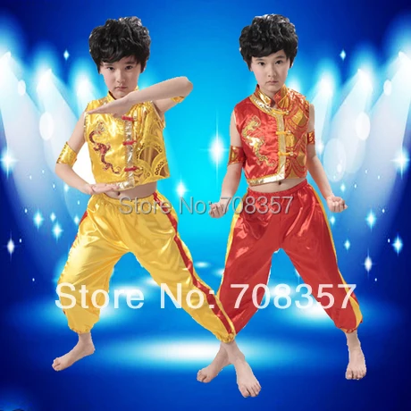 New Children National Chinese Folk Dance Costumes StageWear Vest +Trousers Set Boys Martial Performance for 110-150cm
New Children National Chinese Folk Dance Costumes StageWear Vest +Trousers Set Boys Martial Performance for 110-150cm