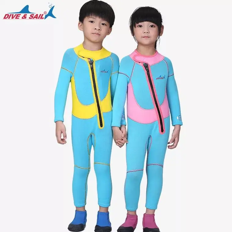 Kids 2.5mm Neoprene Wetsuits Child One-piece Long Sleeved Diving Wet Suits Rash Guard Sunscreen Warm Swimwear Clothing
Kids 2.5mm Neoprene Wetsuits Child One-piece Long Sleeved Diving Wet Suits Rash Guard Sunscreen Warm Swimwear Clothing