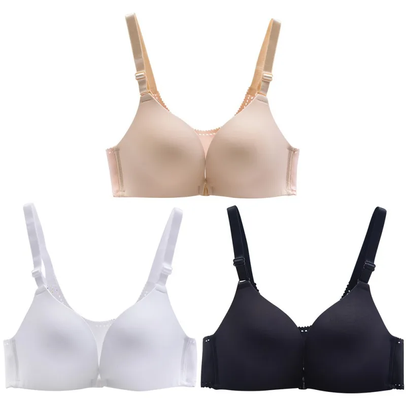 Breathable Seamless Front Buckle Padded Push Up Bra Women Lingerie Cotton Bra Comfortable Wire Free Cotton Adjustable Underwear
Breathable Seamless Front Buckle Padded Push Up Bra Women Lingerie Cotton Bra Comfortable Wire Free Cotton Adjustable Underwear