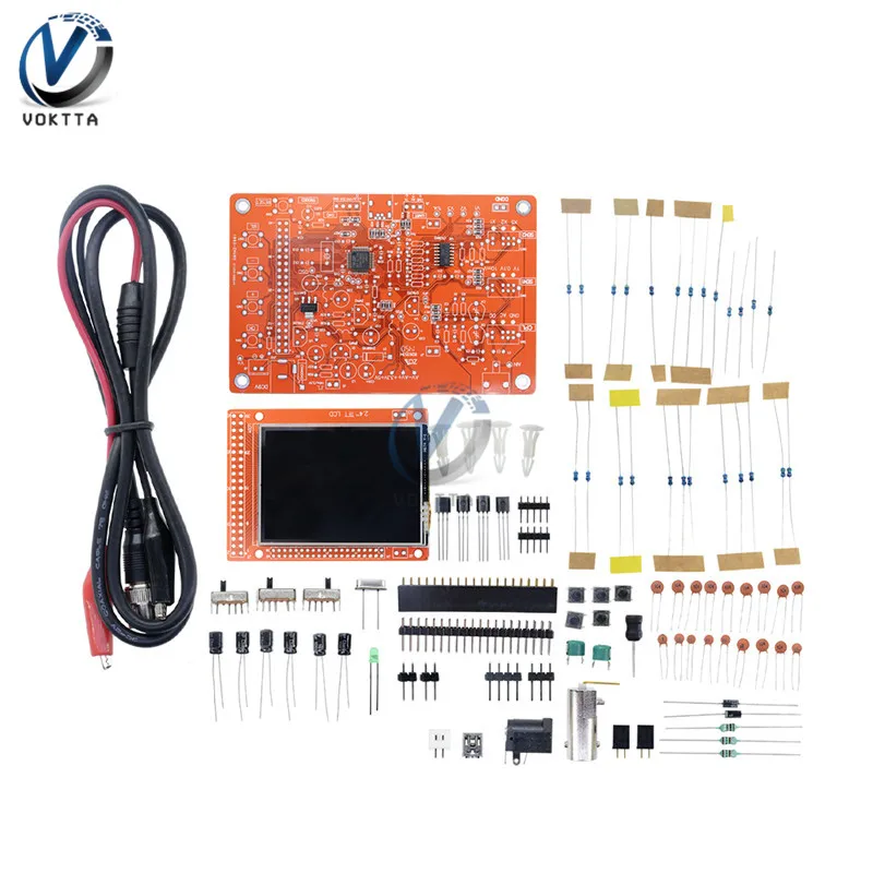 2.4" TFT LCD Display Digital Oscilloscope Kit 200KHz Tester 1Msps Bandwidth Probe Electronic Production Suite DIY Kit DSO138
2.4" TFT LCD Display Digital Oscilloscope Kit 200KHz Tester 1Msps Bandwidth Probe Electronic Production Suite DIY Kit DSO138