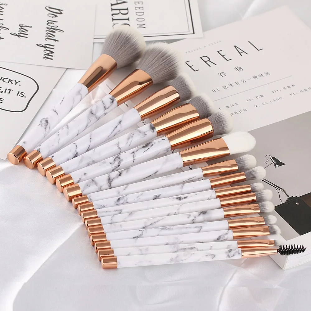 15pcs Marble Makeup Brushes Set Professional Foundation Powder Blending Eye Shadow Make Up Brushes Cosmetic brush Tools
15pcs Marble Makeup Brushes Set Professional Foundation Powder Blending Eye Shadow Make Up Brushes Cosmetic brush Tools