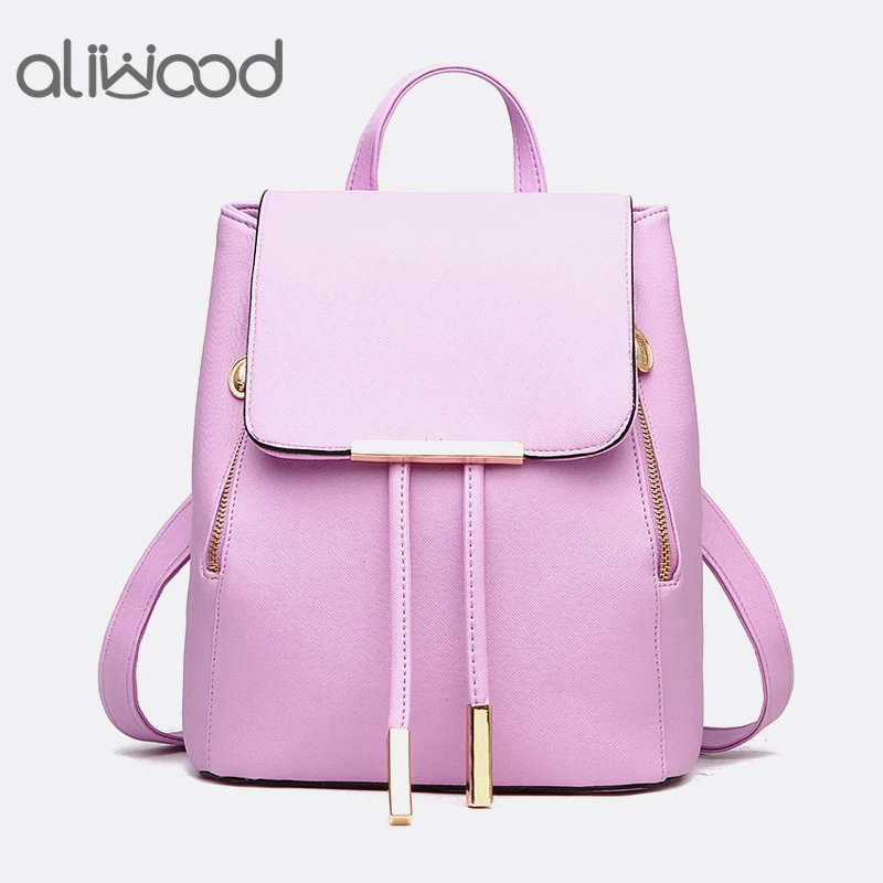 Лидер продаж кожаный женский рюкзак Aliwood школьные ранцы высокого качества