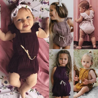 VTOM Baby Infant Rompers Baby Girls Romper Back Cross Sleeveless Rompers Cartoon Infant Jumpsuit Baby Toddler Clothes
VTOM Baby Infant Rompers Baby Girls Romper Back Cross Sleeveless Rompers Cartoon Infant Jumpsuit Baby Toddler Clothes