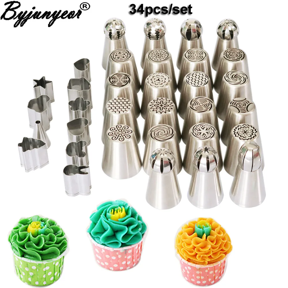 34PCS/set Fruit Cookie Cutter+Russian Tulip Nozzle Bakeware Icing Piping Tips Baking Pastry Cake Decorating Tools CS041
34PCS/set Fruit Cookie Cutter+Russian Tulip Nozzle Bakeware Icing Piping Tips Baking Pastry Cake Decorating Tools CS041