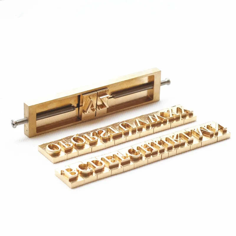Copper mold leather printing uppercase lowercase 26 English letters 0-9 digital optional font any combination of copper mold
Copper mold leather printing uppercase lowercase 26 English letters 0-9 digital optional font any combination of copper mold