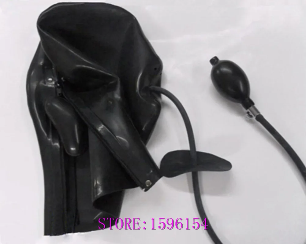 Fashion Black Latex Hood with Inflatable Plug Rubber fetish Mask Plus Size Hot Sale
Fashion Black Latex Hood with Inflatable Plug Rubber fetish Mask Plus Size Hot Sale