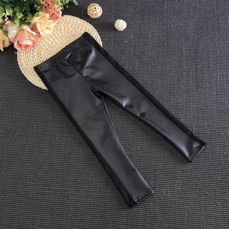 Children Clothing 2016 Autumn Korean Baby Girls Soild Black Patchwork PU Leggings New Fashion Toddler Girls Trousers Kids Pants
Children Clothing 2016 Autumn Korean Baby Girls Soild Black Patchwork PU Leggings New Fashion Toddler Girls Trousers Kids Pants