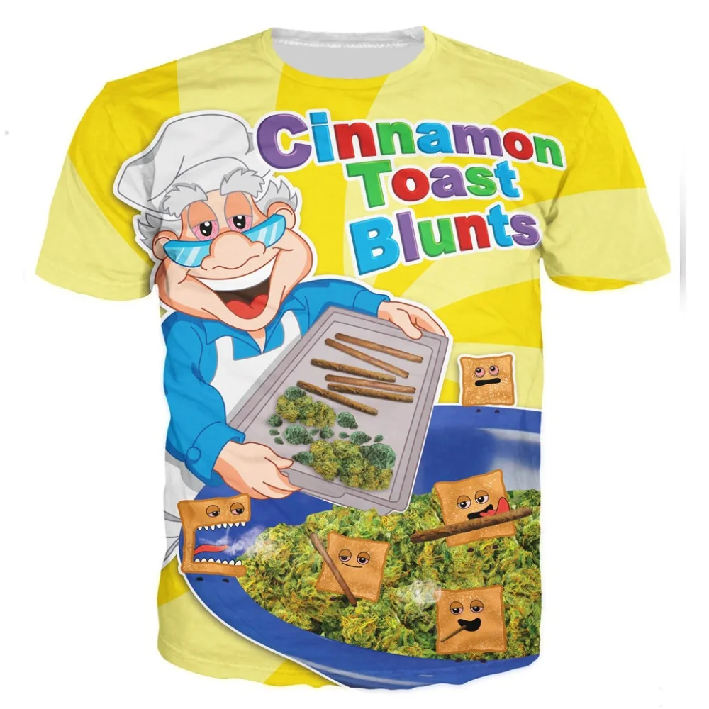 YX GIRL Cinnamon Toast Blunts 3D T Shirt Space Paint Print Good Quality Hip Hop T-Shirt Quick Dry Summer Tops Party Shirt
YX GIRL Cinnamon Toast Blunts 3D T Shirt Space Paint Print Good Quality Hip Hop T-Shirt Quick Dry Summer Tops Party Shirt