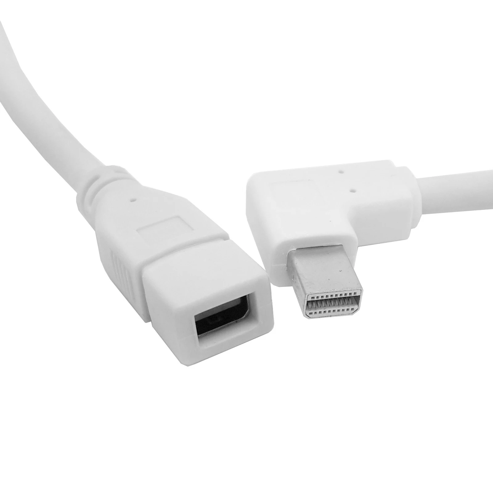 90 Degree Left Angled Type Mini DisplayPort Male to Mini DP Female Extension Cable for LED Cinema Display
90 Degree Left Angled Type Mini DisplayPort Male to Mini DP Female Extension Cable for LED Cinema Display