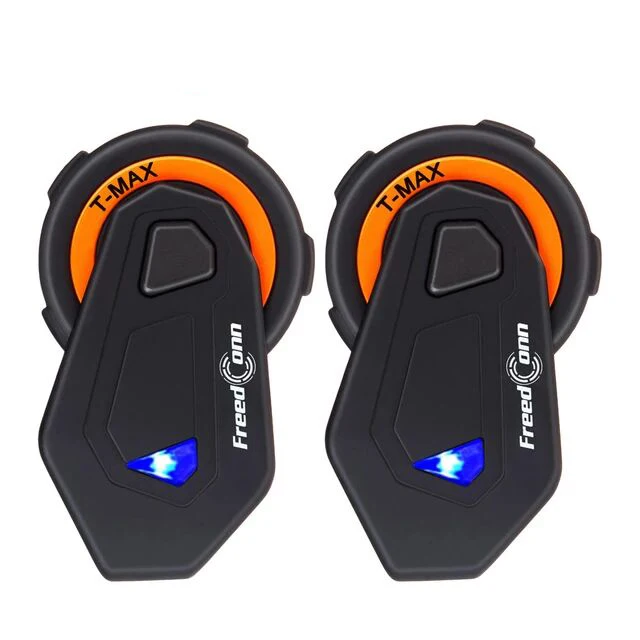 2pcs/lot Full Deplux Bluetooth Intercom Motorcycle BT Interphone Motor Riding Intercom System T-MAX
2pcs/lot Full Deplux Bluetooth Intercom Motorcycle BT Interphone Motor Riding Intercom System T-MAX