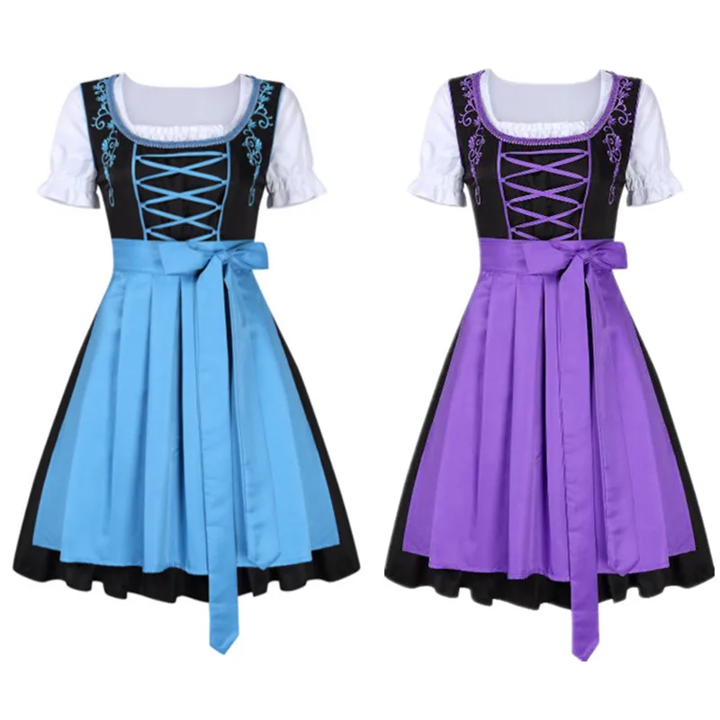 3Pcs Women's Traditional Oktoberfest Wench Maid Costume German Bavarian Beer Girl Dirndl Dress
3Pcs Women's Traditional Oktoberfest Wench Maid Costume German Bavarian Beer Girl Dirndl Dress