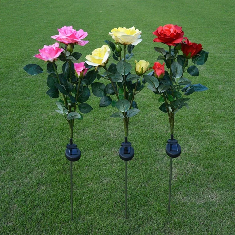 Outdoor Solar Garden Stake Lights with 3 rose Flower Multicolor LED Solar Stake Lights for Garden Patio Backyard
Outdoor Solar Garden Stake Lights with 3 rose Flower Multicolor LED Solar Stake Lights for Garden Patio Backyard