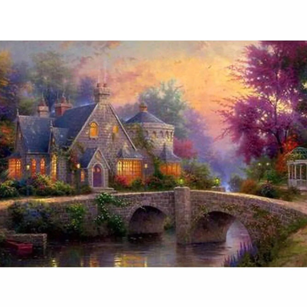 Landscape 5D DIY Diamond Painting Crystal Full Round Diamond Mosaic Cross Stitch Cottages Embroidery Needlework Home Decorative
Landscape 5D DIY Diamond Painting Crystal Full Round Diamond Mosaic Cross Stitch Cottages Embroidery Needlework Home Decorative