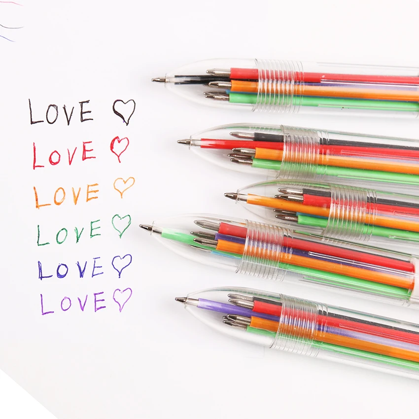 1PC Novelty Multicolor Ballpoint Pen 0.5MM Multifunction 6 In1 Colorful Stationery Creative School Office Supplies Gifts
1PC Novelty Multicolor Ballpoint Pen 0.5MM Multifunction 6 In1 Colorful Stationery Creative School Office Supplies Gifts
