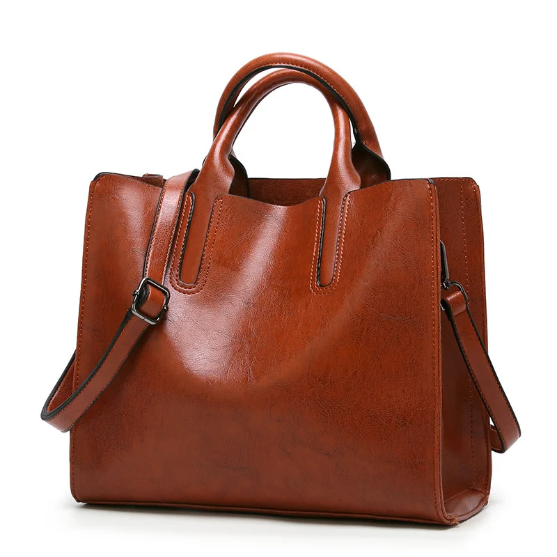 Retro European American Women Handbag Luxury Women Shell Tote High Capacity Oil Wax Leather Women Shoulder Messenger Bag C836
Retro European American Women Handbag Luxury Women Shell Tote High Capacity Oil Wax Leather Women Shoulder Messenger Bag C836
