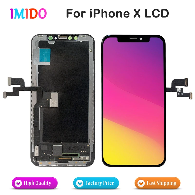 AMOLED True Tone Screen Replacement For iPhone X LCD Perfect 3D Touch For iPhone 10 LCD Digitizer Assembly 100% Tested No Spot
AMOLED True Tone Screen Replacement For iPhone X LCD Perfect 3D Touch For iPhone 10 LCD Digitizer Assembly 100% Tested No Spot