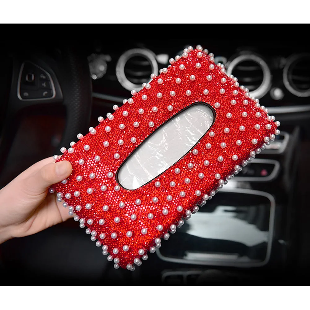Luxury Pearls Car Tissue Box Crystal Diamond Block Type Tissue Boxes Holder for Women Paper Towel Cover Case Car Styling
Luxury Pearls Car Tissue Box Crystal Diamond Block Type Tissue Boxes Holder for Women Paper Towel Cover Case Car Styling