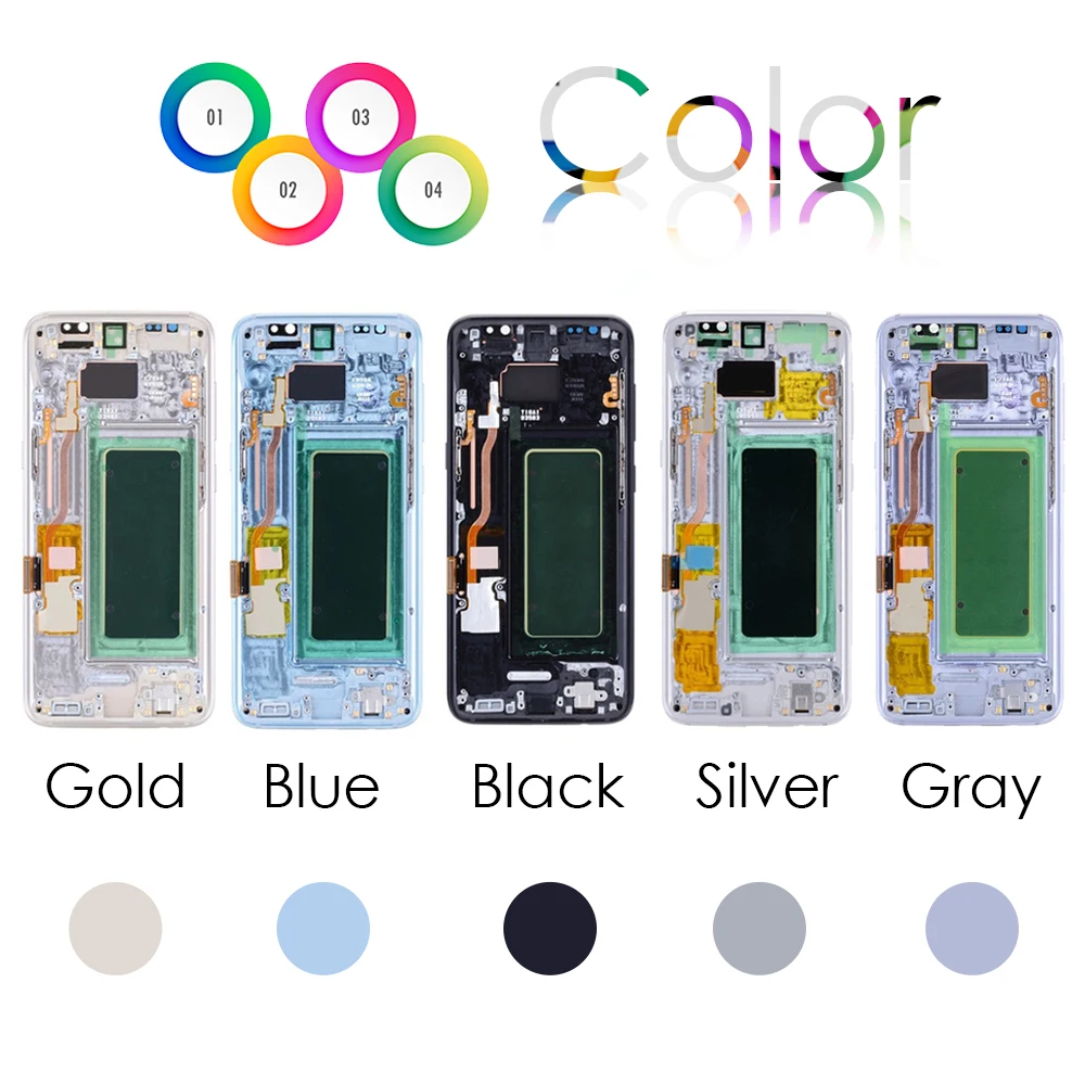 5.8"Super AMOLED LCD For SAMSUNG GALAXY S8 LCD Display Touch Screen Digitizer Assembly For SAMSUNG S8 G950F G955 G955F G955A LCD
5.8"Super AMOLED LCD For SAMSUNG GALAXY S8 LCD Display Touch Screen Digitizer Assembly For SAMSUNG S8 G950F G955 G955F G955A LCD