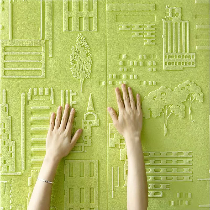 3D Обои DIY толстые настенные стикеры современные в виде кирпича самоклеющиеся