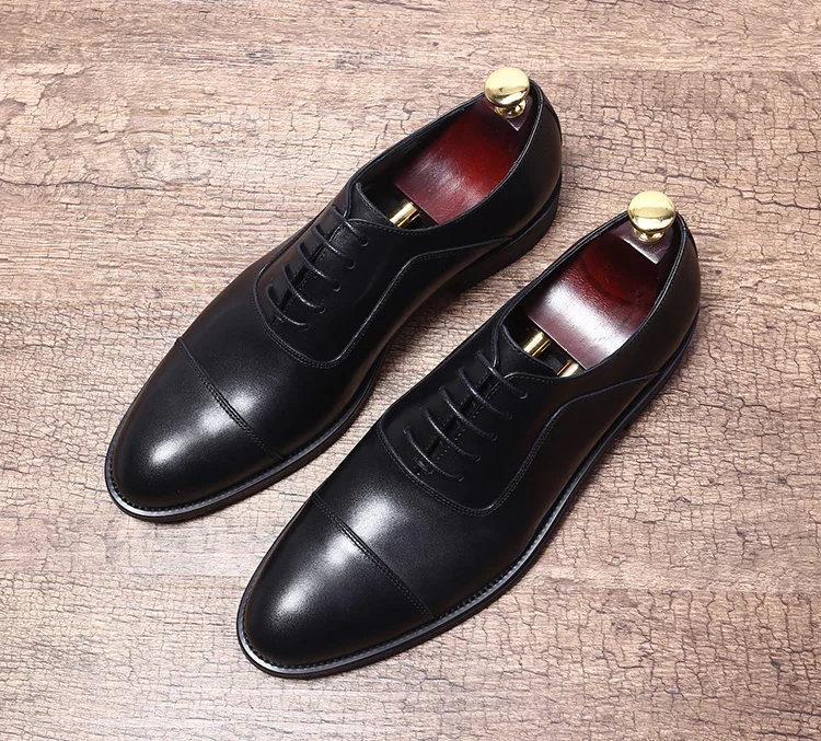 genuine leather handmade oxfords shoes 2018 wedding dress shoes for men pointed toe male barque party prom formal oxfords size44
genuine leather handmade oxfords shoes 2018 wedding dress shoes for men pointed toe male barque party prom formal oxfords size44