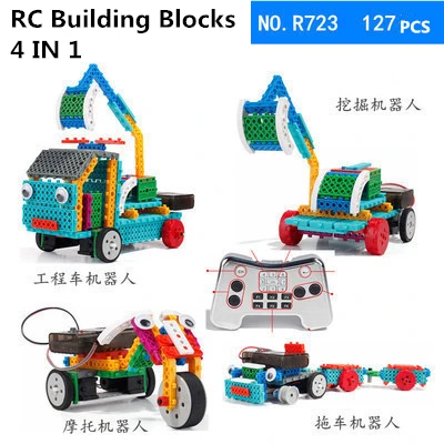 Compatible RC Vehicle Building Block Sets DIY 4in1 Remote Control Assembling Action Robot Boy Toys For Children
Compatible RC Vehicle Building Block Sets DIY 4in1 Remote Control Assembling Action Robot Boy Toys For Children