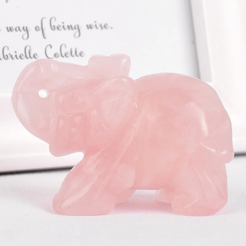 Natural Gemstone rose quartz elephant figurines carved craft stones and healing crystals statues for kids room decoration
Natural Gemstone rose quartz elephant figurines carved craft stones and healing crystals statues for kids room decoration