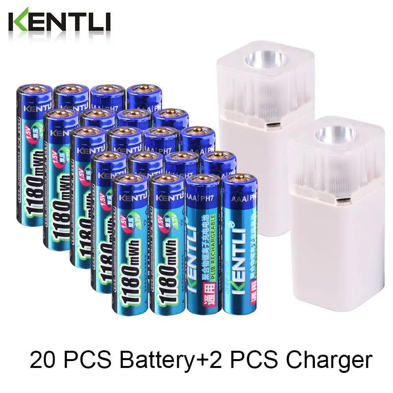 KENTLI 1.5v 1180mWh AAA rechargeable lithium battery + 4 slots aa aaa lithium battery charger with flashlight for thermometer
KENTLI 1.5v 1180mWh AAA rechargeable lithium battery + 4 slots aa aaa lithium battery charger with flashlight for thermometer