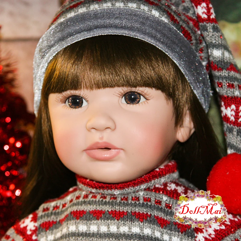DollMai doll reborn 24"60cm handmade silicone reborn baby dolls child xmas gift toy dolls Bebes reborn bonecas brinquedo menina
DollMai doll reborn 24"60cm handmade silicone reborn baby dolls child xmas gift toy dolls Bebes reborn bonecas brinquedo menina