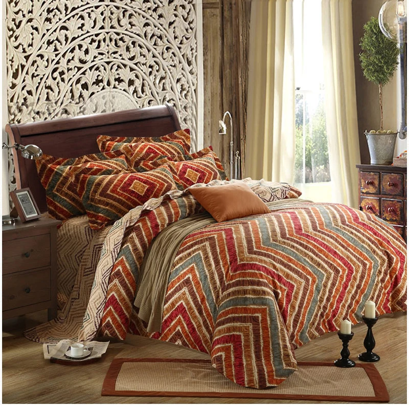 Orange 100% Cotton Sanding Stripes Plaid Printed Bedding Set Western Bed Sheet set man's Duvet Cover Pillowcase Queen King 4pcs
Orange 100% Cotton Sanding Stripes Plaid Printed Bedding Set Western Bed Sheet set man's Duvet Cover Pillowcase Queen King 4pcs
