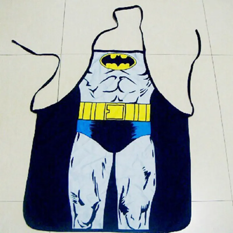 Фото Сексуальный костюм Бэтмена смешной фартук для приготовления пищи вечеринки|cooking