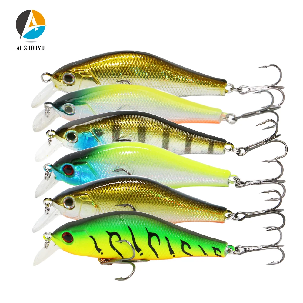 AI-SHOUYU 1pc Hard Minnow Bait 70mm 9.5g Magnetic Fishing Wobblers with 2 Hooks Dive 1.5m Suspending Artificial Fishing Lure
AI-SHOUYU 1pc Hard Minnow Bait 70mm 9.5g Magnetic Fishing Wobblers with 2 Hooks Dive 1.5m Suspending Artificial Fishing Lure