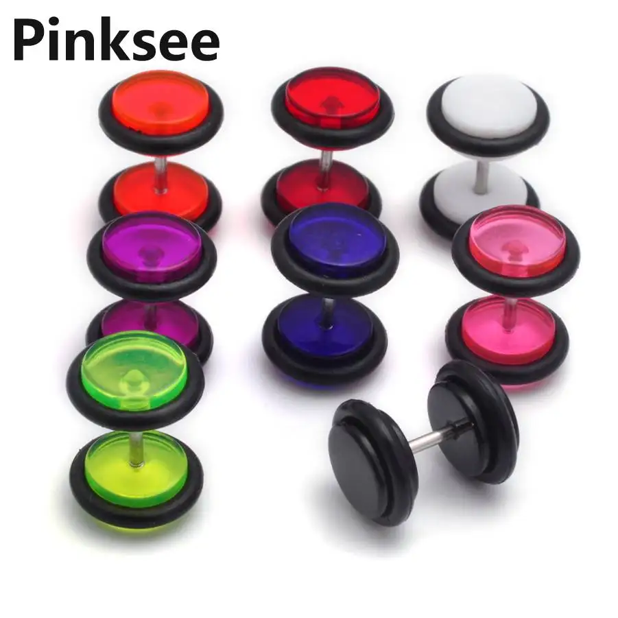 Punk Clear Round Ear Plug Neon Acrylic Plain 8mm Expander Tunnel Taper Cheater Gauges Earrings Body Piercing Jewelry 12pcs
Punk Clear Round Ear Plug Neon Acrylic Plain 8mm Expander Tunnel Taper Cheater Gauges Earrings Body Piercing Jewelry 12pcs