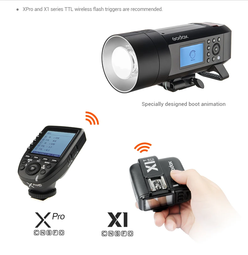 Godox AD400 Pro WITSTRO All-in-One Outdoor TTL HSS 1/8000s Flash 400Ws Built-in 2.4G Wireless X System for Canon Nikon Sony Fuji
Godox AD400 Pro WITSTRO All-in-One Outdoor TTL HSS 1/8000s Flash 400Ws Built-in 2.4G Wireless X System for Canon Nikon Sony Fuji
