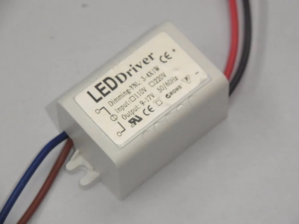 External 3W 4W Dimable LED Driver 300mA 9-15V Lamp Driver Power Supply 110V 220V Lighting Transformers for LED Bulb Spotlight
External 3W 4W Dimable LED Driver 300mA 9-15V Lamp Driver Power Supply 110V 220V Lighting Transformers for LED Bulb Spotlight