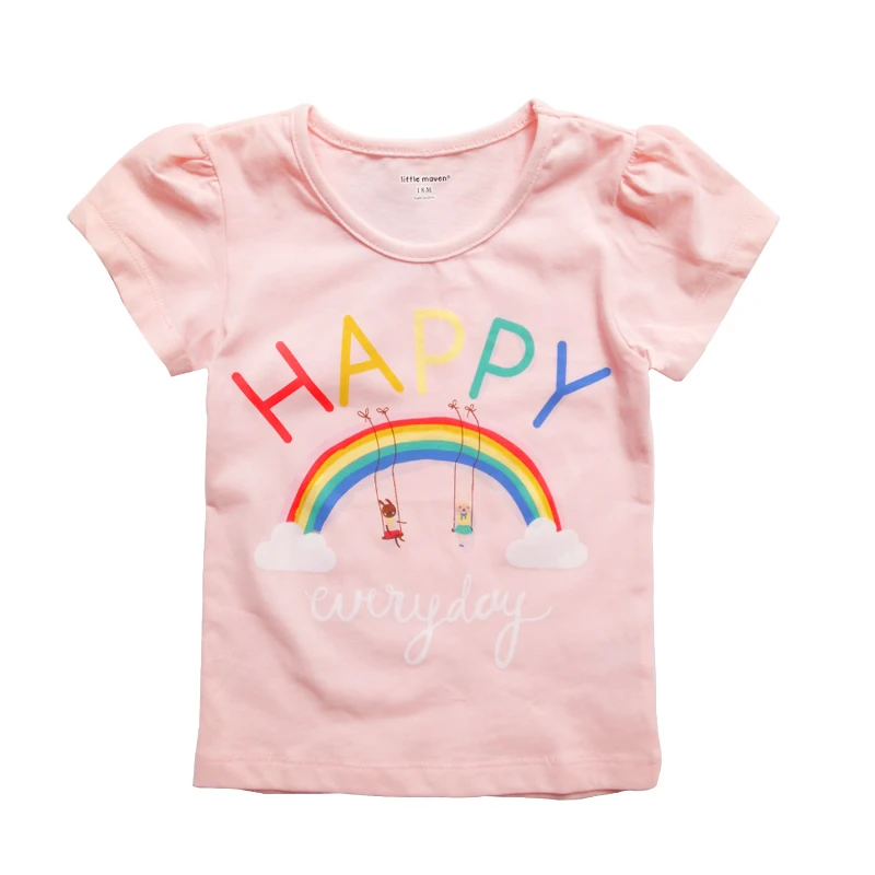 Baby Girl T-Shirt Printed Rainbow Girls Tees Shirts Hot Sale Children Blouse Cotton Short-Sleeve Kids Summer Clothes 1-6 Years
Baby Girl T-Shirt Printed Rainbow Girls Tees Shirts Hot Sale Children Blouse Cotton Short-Sleeve Kids Summer Clothes 1-6 Years