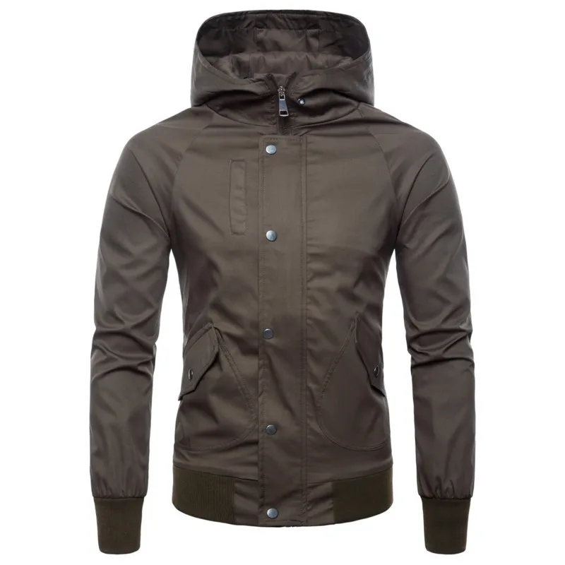 Autumn Winter Coat New Mens Outerwear Streetwear Casual Jacket Men Fashion Europe Size Solid Color Hooded Jackets 4colour
Autumn Winter Coat New Mens Outerwear Streetwear Casual Jacket Men Fashion Europe Size Solid Color Hooded Jackets 4colour