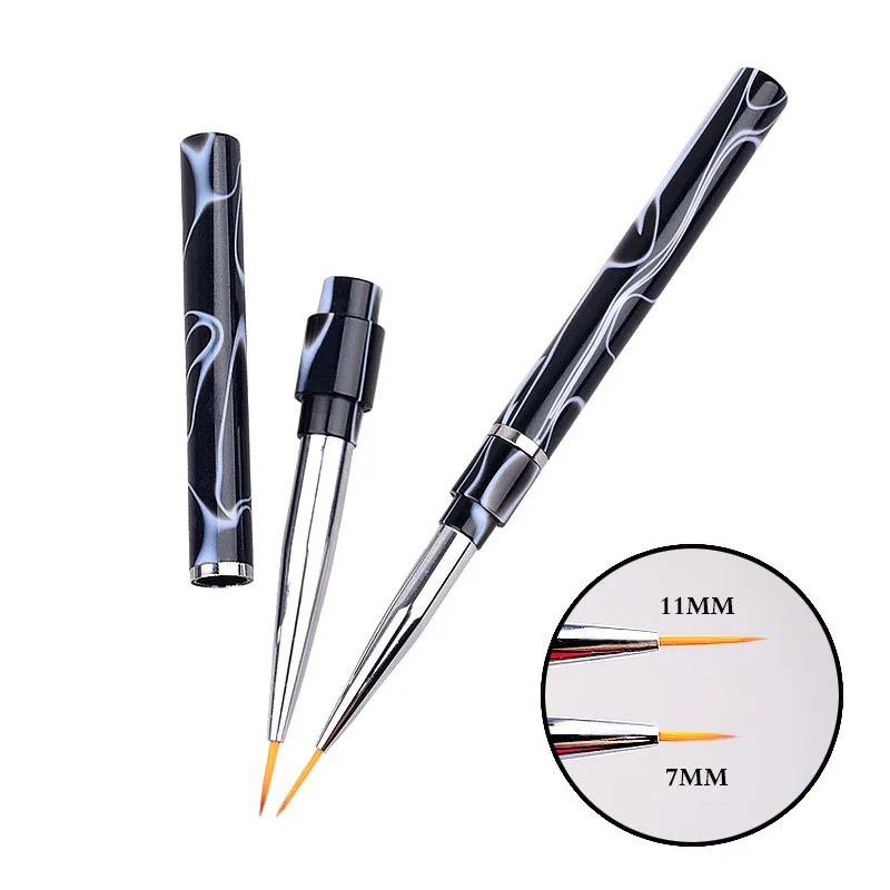 1pc Professional Salon Nail Art Pencil Drawing Pen Dotting Tools Black White Fine Acrylic Nail Paint Painting Striping Brush
1pc Professional Salon Nail Art Pencil Drawing Pen Dotting Tools Black White Fine Acrylic Nail Paint Painting Striping Brush