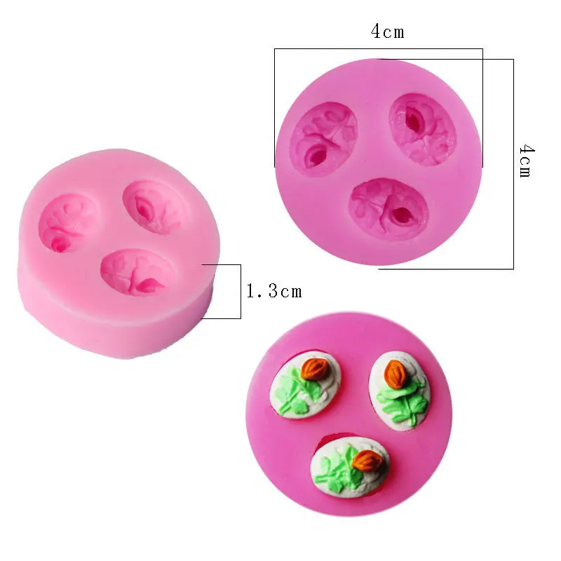 Food-grade silicone mold/resin/soft TaoHua/cake decoration/sugar/small chocolate soap mold Gift | Дом и сад