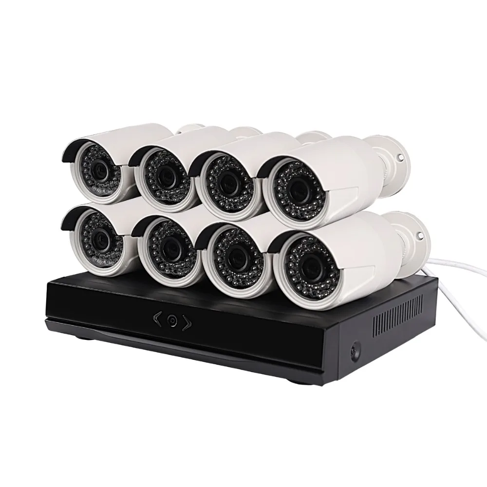 Seculink 1080P POE Комплект видеонаблюдения 8CH NVR 8x IP камера ночного видения датчик