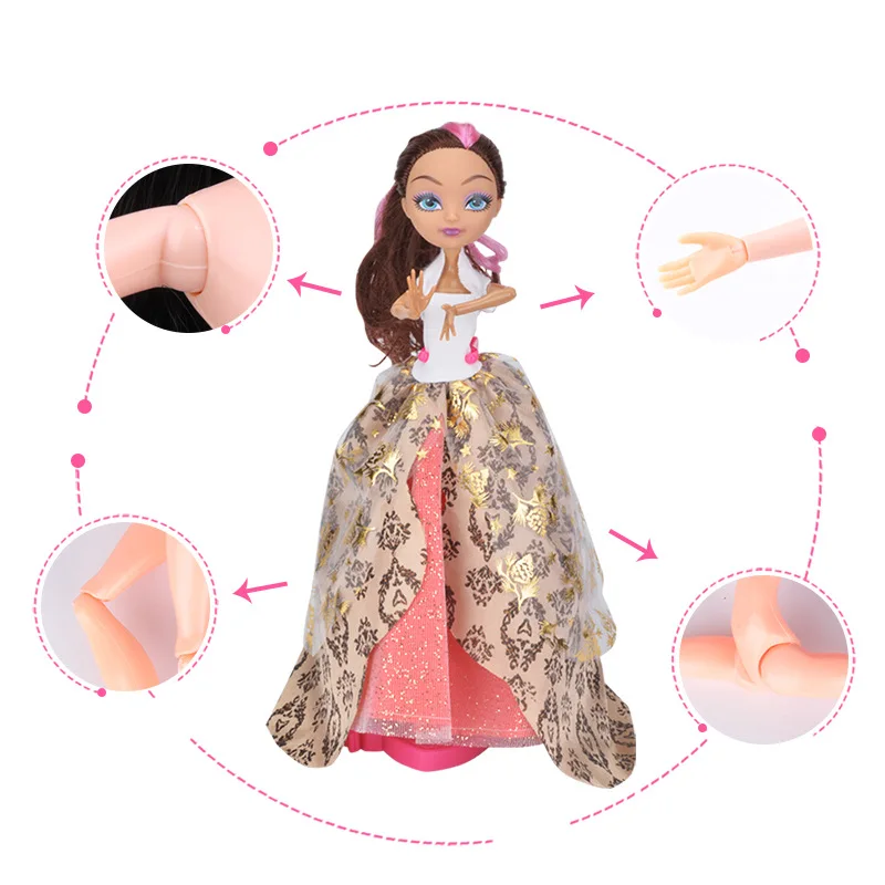 Бесплатная доставка 3 шт./лот Монстр Jimusuhutu совместных Кукла Дракулаура/Clawdeen