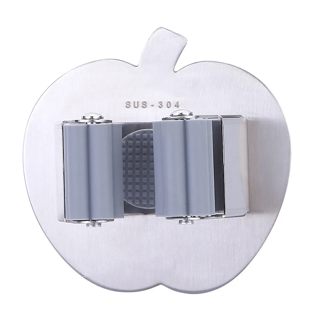 Stainless Steel Apple Modeling Mop Broom Holder Hooks Home Wall Mounted Mop Organizer Storage Rack Mop Umbrella Clip Hook 
Stainless Steel Apple Modeling Mop Broom Holder Hooks Home Wall Mounted Mop Organizer Storage Rack Mop Umbrella Clip Hook