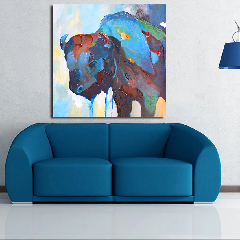 JQHYART Wall Printed Buffalo Animal Oil Painting Canvas for Wall Art Decoration Oil Painting Picture No Frame
JQHYART Wall Printed Buffalo Animal Oil Painting Canvas for Wall Art Decoration Oil Painting Picture No Frame
