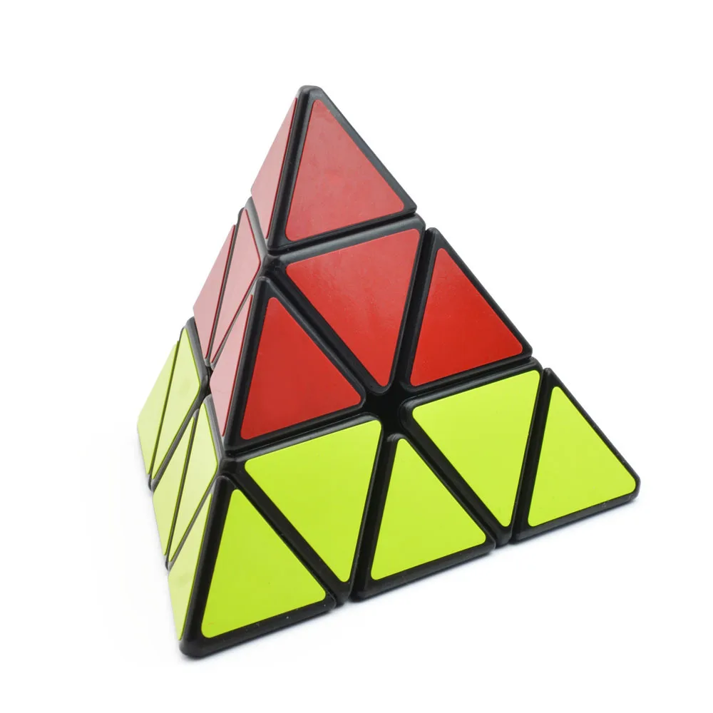 

Volcano Pyramid Tetrahedron Triangle Stickerless or Black 3x3x3 Speed Magic Cube Twist Puzzle Toy Brain Teaser IQ Game 3x3 Gift