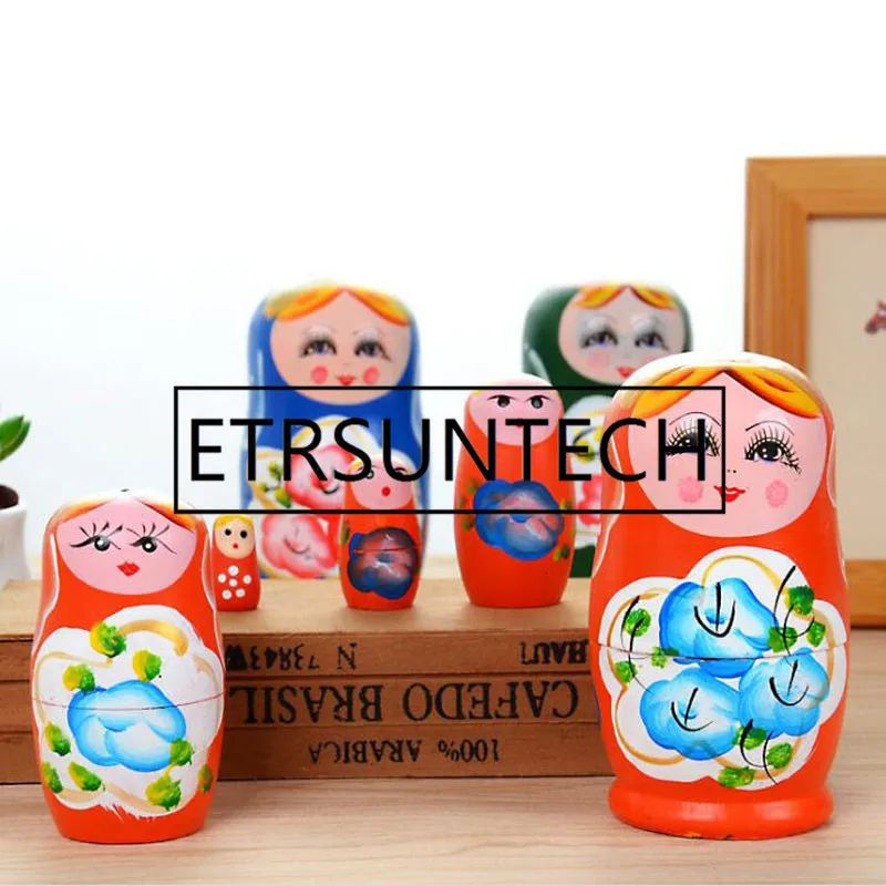 50sets 5pcs/set Novelty Russian Nesting Wooden Matryoshka Doll Set Hand Painted Decor Gifts For Kids Home Decoration
50sets 5pcs/set Novelty Russian Nesting Wooden Matryoshka Doll Set Hand Painted Decor Gifts For Kids Home Decoration