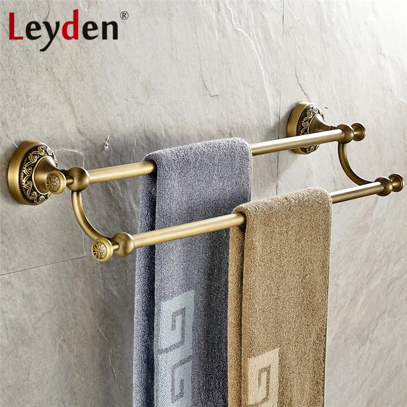 Leyden Solid Brass Vintage Antique Brass / ORB Double Towel Bar Towel Hanger Wall Mounted Towel Holder Bathroom Accessories
Leyden Solid Brass Vintage Antique Brass / ORB Double Towel Bar Towel Hanger Wall Mounted Towel Holder Bathroom Accessories