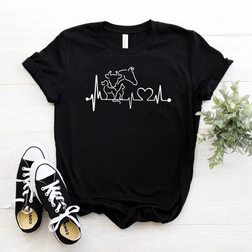 animal heartbeat cow horse Women tshirt Cotton Casual Funny t shirt Gift For Lady Yong Girl Top Tee 6 Color Drop Ship S-781
animal heartbeat cow horse Women tshirt Cotton Casual Funny t shirt Gift For Lady Yong Girl Top Tee 6 Color Drop Ship S-781