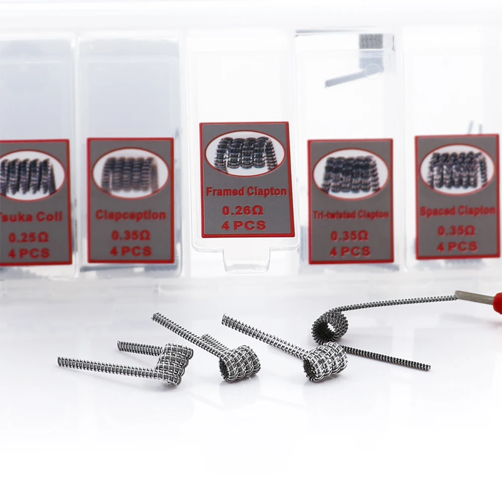 Demon Killer Violence Coil 7 in 1 Prebuilt Coils Alien V2 Tsuka Clapception Framed Clapton for RDA RBA Atomizer Tank | Электроника