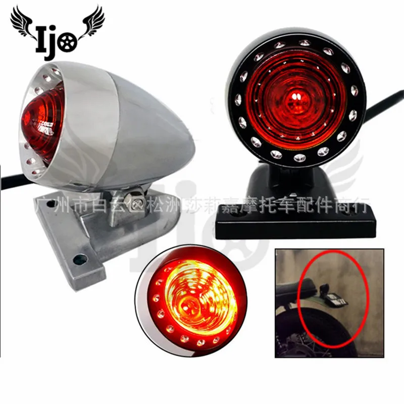 Retro aluminum alloy 12v led brake tail light emergency stop light for Harley cruiser motorcycle refitting accessories
Retro aluminum alloy 12v led brake tail light emergency stop light for Harley cruiser motorcycle refitting accessories