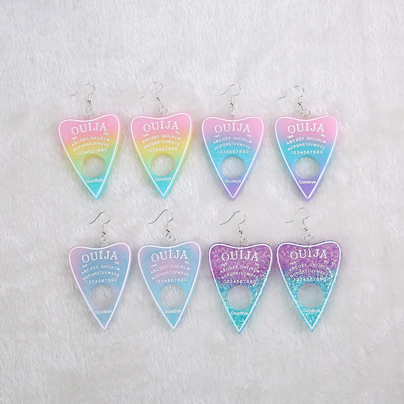 1Pair Women Drop Earrings Multicolor Resin Ouija Planchette Charms Children Birthday Jewelry Gift
1Pair Women Drop Earrings Multicolor Resin Ouija Planchette Charms Children Birthday Jewelry Gift
